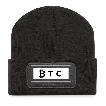 BTC IS THE LIMIT - Beanie recyclé à patch - charbon - Devant