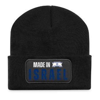 Made in Israel, Israeli pride - Recycled Patch Beanie - black - Front