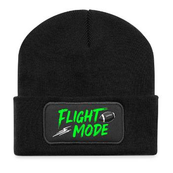 Mode de vol – Puissance du ballon de football activée - Beanie recyclé à patch - noir - Devant