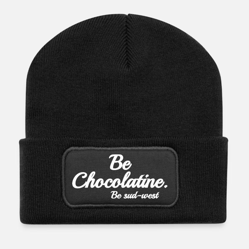 Be chocolatine - Recycled Patch Beanie - black