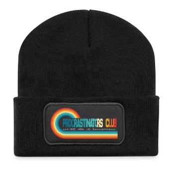 Procrastinators Club, on le fera demain - Beanie recyclé à patch - noir - Devant