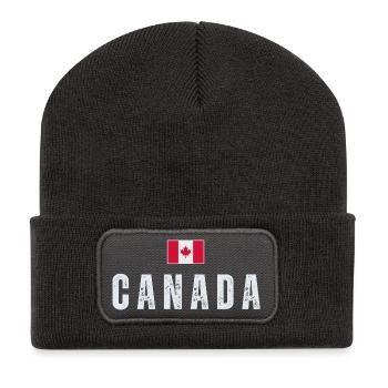 Canadian flag, Canadian patriot - Recycled Patch Beanie - dark grey - Front