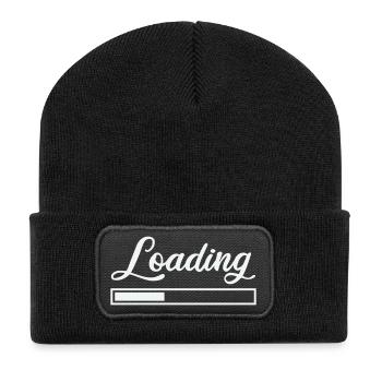Chargement - Beanie recyclé à patch - noir - Devant