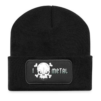 Extreme Metal Skull - Recycled Patch Beanie - black - Front
