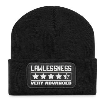 Drôle de dicton : L’anarchie a avancé ! - Beanie recyclé à patch - noir - Devant