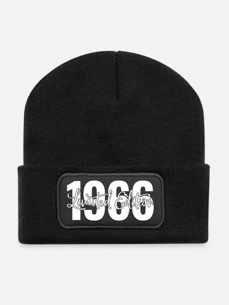 Limited edition 1966 - Recycelte Patch Beanie - Schwarz