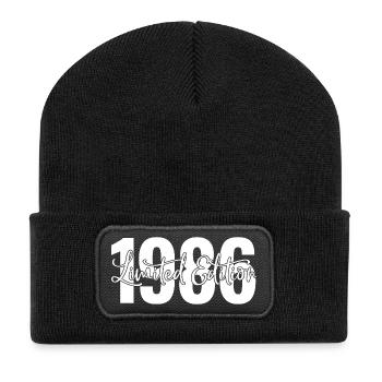 Edition limitée 1986 - Beanie recyclé à patch - noir - Devant