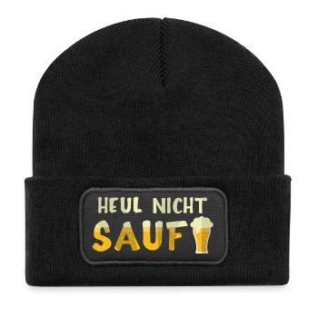 Amateurs de bière Dicton de bière Buveurs de bière Alcool - Beanie recyclé à patch - noir - Devant
