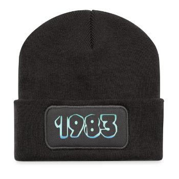 1983 1983 - Recycelte Patch Beanie - Dunkelgrau - Vorne