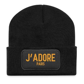 J´Adore Paris - I love Paris - France - Frankreich - Recycled Patch Beanie - black - Front