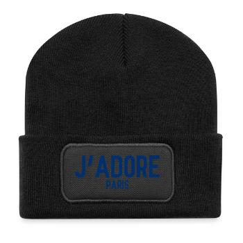 J´Adore Paris - I love Paris - France - Frankreich - Recycled Patch Beanie - black - Front