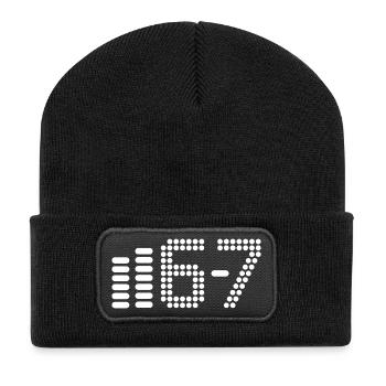 67 - Recycled Patch Beanie - black - Front