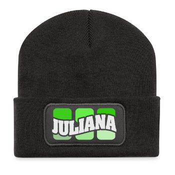 Name Juliana - Recycled Patch Beanie - dark grey - Front