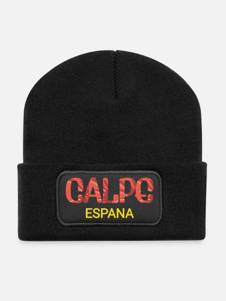 Calpe, Spain - Recycled Patch Beanie - black