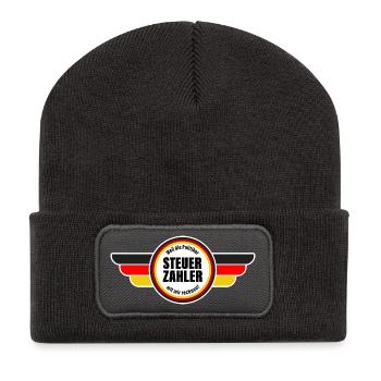 Contribuables - Parce que les politiciens comptent sur moi ! - Beanie recyclé à patch - charbon - Devant