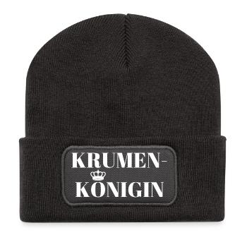 Crumbs Queen - Recycled Patch Beanie - dark grey - Front