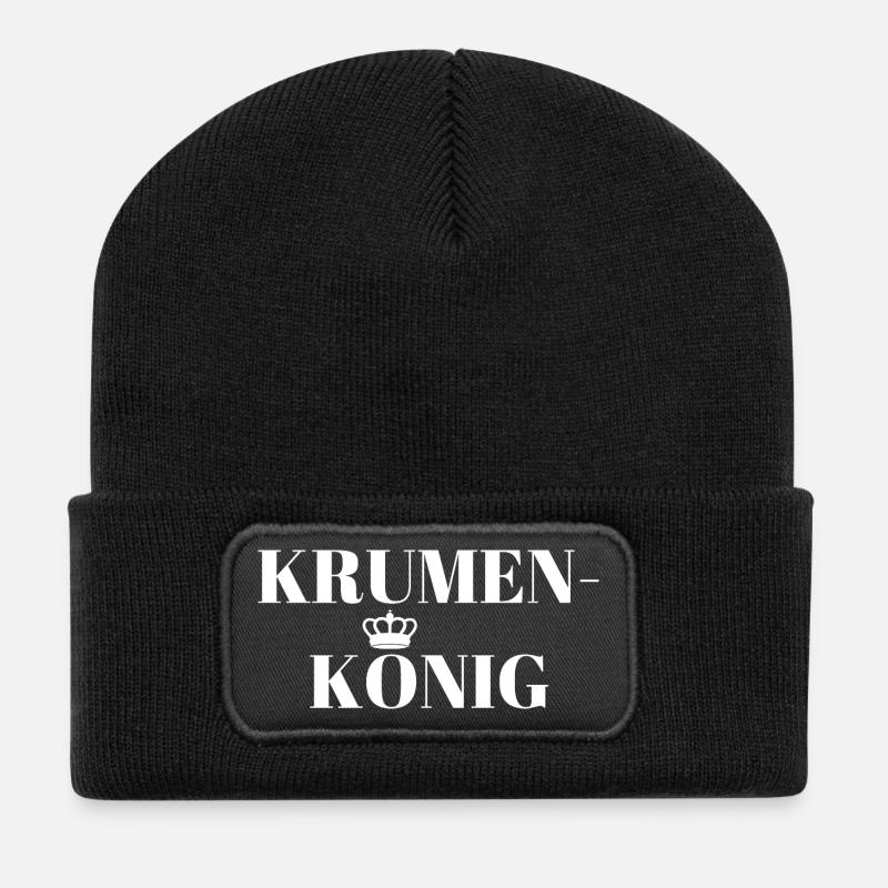 Crumbs King - Recycled Patch Beanie - black