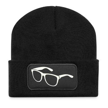 Lunettes de soleil silhouette Imprimé minimaliste - Beanie recyclé à patch - noir - Devant