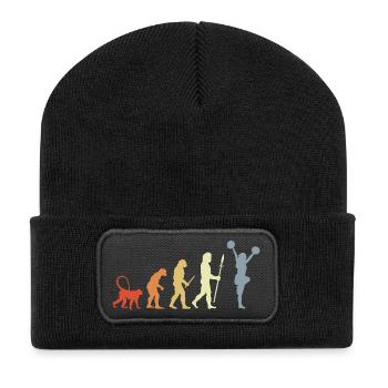 Évolution des pom-pom girls vintage - Beanie recyclé à patch - noir - Devant