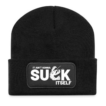 Ain't Gon't Suck Self Tee - Recycelte Patch Beanie - Schwarz - Vorne