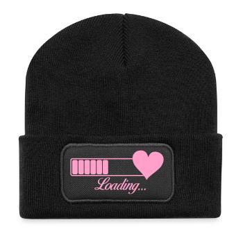 Heart Charging Indicator: Love in Progress - Recycled Patch Beanie - black - Front