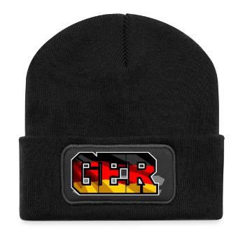 Maillot de football allemand GER Block Writing - Beanie recyclé à patch - noir - Devant
