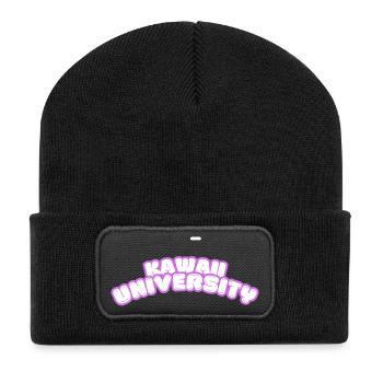 Kawaii University - Beanie recyclé à patch - noir - Devant