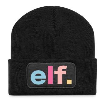 11. Geburtstag Geschenkidee - Recycelte Patch Beanie - Schwarz - Vorne