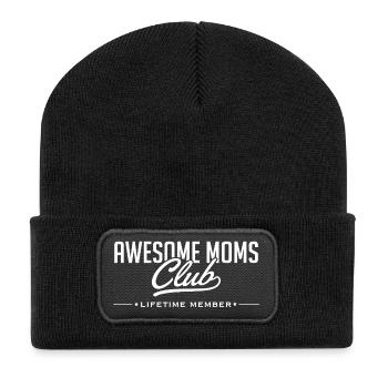 Best Mamas Club - Beanie recyclé à patch - noir - Devant