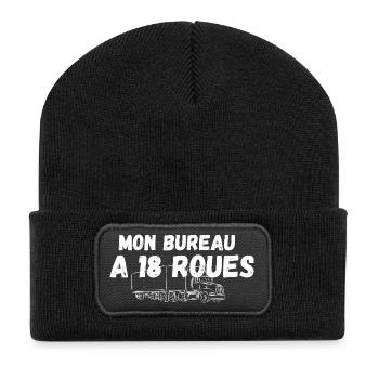 Mon Bureau A 18-Roues - Beanie recyclé à patch - noir - Devant