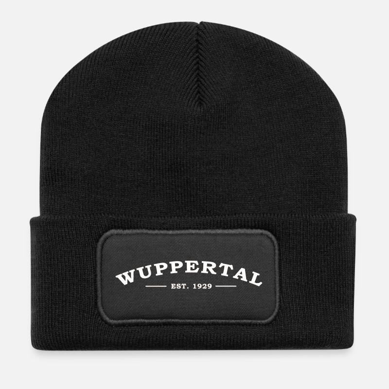 wuppertal_1929 - Beanie recyclé à patch - noir