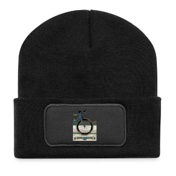 Tour Down Under Bike - Recycelte Patch Beanie - Schwarz - Vorne