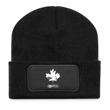 Canada, this country is not for sale - Recycelte Patch Beanie - Schwarz - Vorne