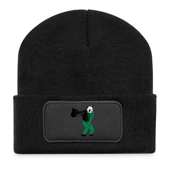 shooting panda - Recycled Patch Beanie - black - Front