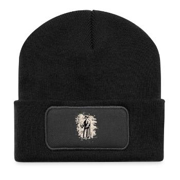 Dr. Schnabel – Pestarzt - bleached white - Recycelte Patch Beanie - Schwarz - Vorne