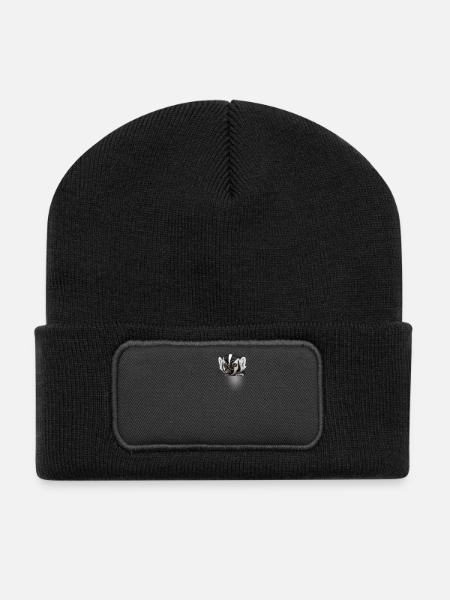 TASCHEN-DACHS - Recycelte Patch Beanie - Schwarz