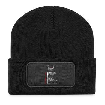 Viking-Tour - Recycelte Patch Beanie - Schwarz - Vorne