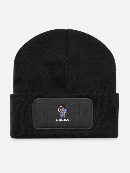 A-Mei Zing - Recycled Patch Beanie - black
