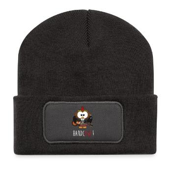 Sweet Owl! Hardcowl! Owl funny funny witty cute - Recycled Patch Beanie - dark grey - Front