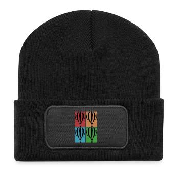 ballon à air chaud - Collage - Beanie recyclé à patch - noir - Devant