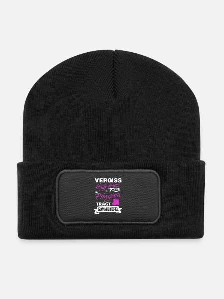 Landwirt Frau - Diese Prinzessin mit Gummistiefel - Recycelte Patch Beanie - Schwarz