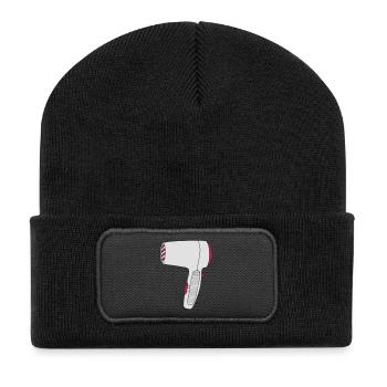 Föhn - Recycelte Patch Beanie - Schwarz - Vorne