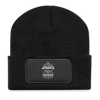 Männer-T-Shirt Beruf Gießer - Recycelte Patch Beanie - Schwarz - Vorne