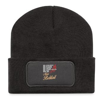 Bobtail - Mein - Recycelte Patch Beanie - Dunkelgrau - Vorne