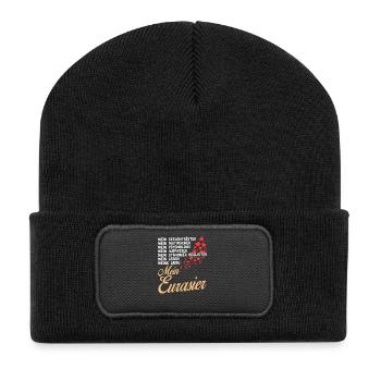 Eurasier - Mein - Recycelte Patch Beanie - Schwarz - Vorne
