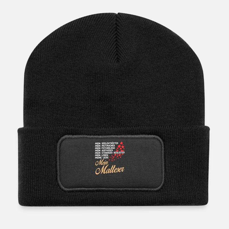 Malteser - Mein - Recycelte Patch Beanie - Schwarz