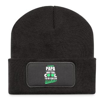 I´m called Papa - Recycelte Patch Beanie - Dunkelgrau - Vorne