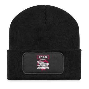PTA - duden - Recycelte Patch Beanie - Schwarz - Vorne