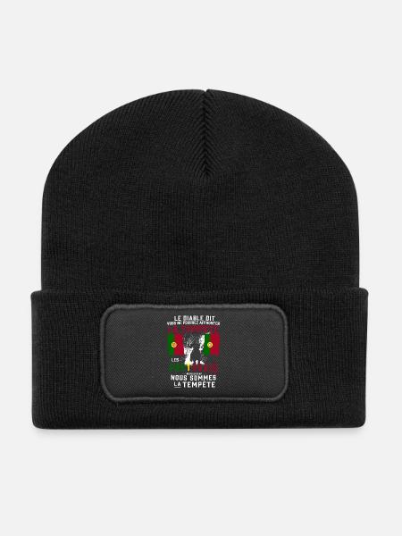 Tempête Portugais - Beanie recyclé à patch - noir