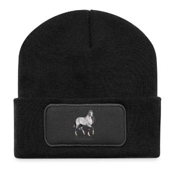 Andalusier - Recycelte Patch Beanie - Schwarz - Vorne